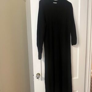 Madewell black merino sweater dress